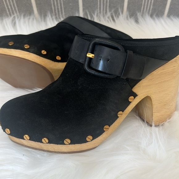 Veronica Beard Black and Tan Clogs - Picture 13 of 13